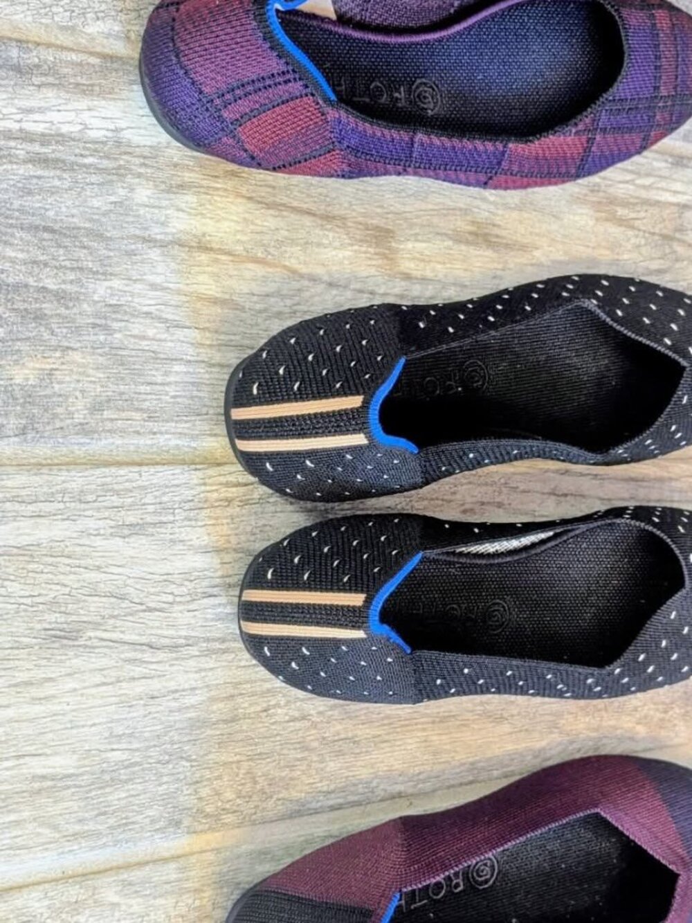 3 pairs of brand new Rothys